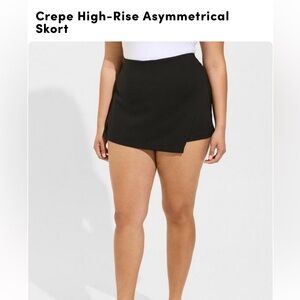 Torrid Refined Crepe Asymmetrical Wrap Skort